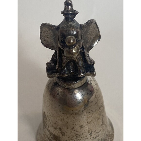 New England Collector's Society Silver Plated Disney Bell Dumbo The Elephant - Picture 8 of 9